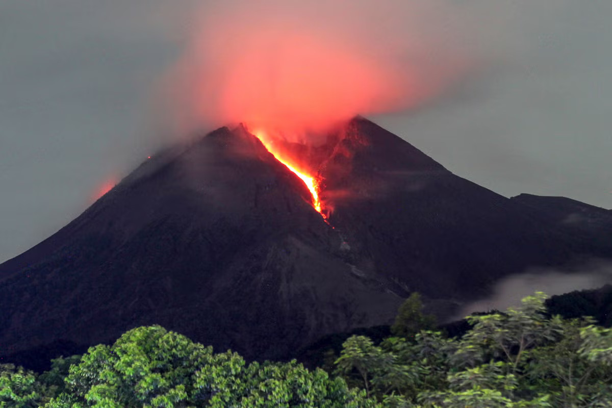 Volcan Mont Merapi (Indonésie)