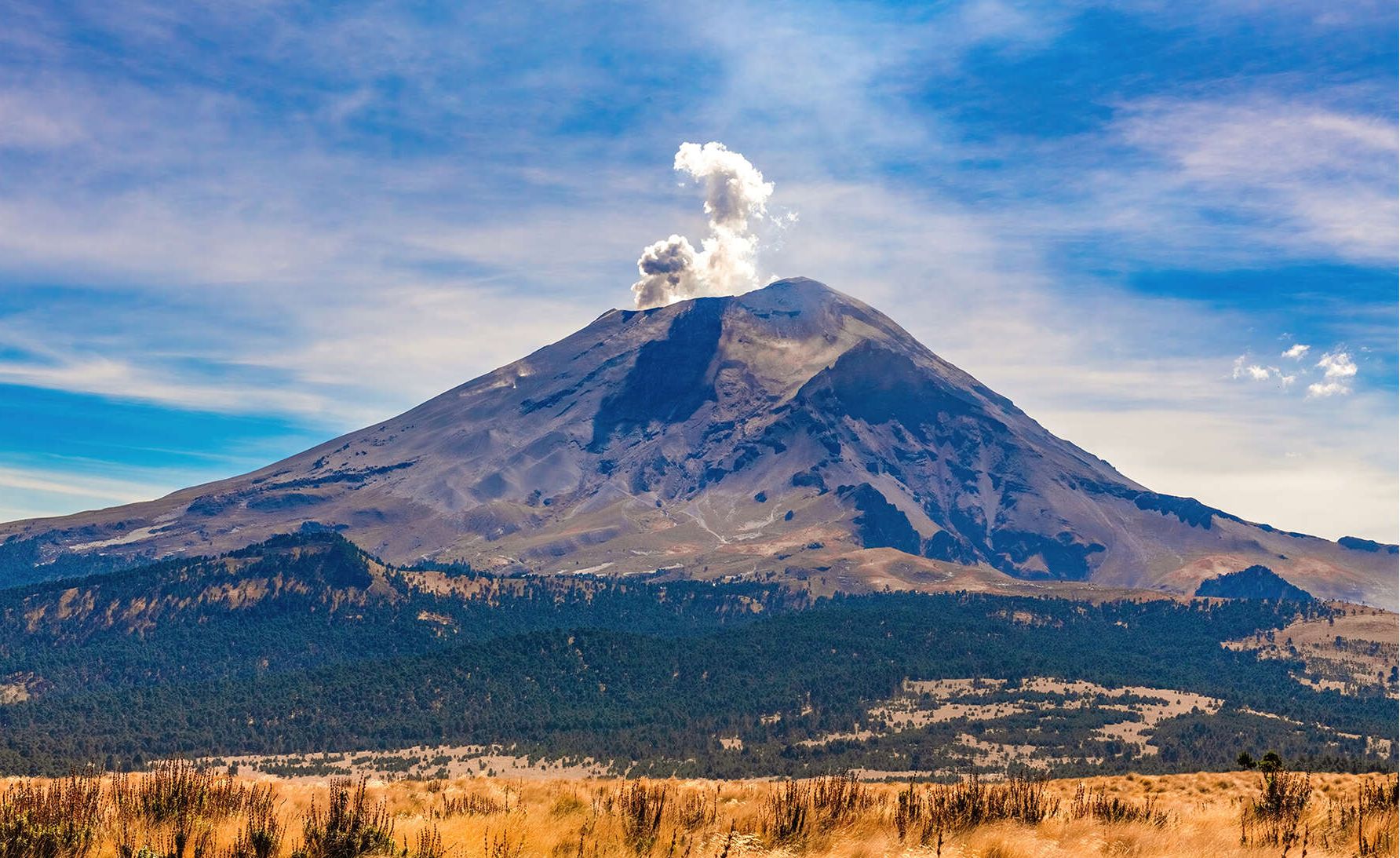 Volcan Popocatépetl au Mexique