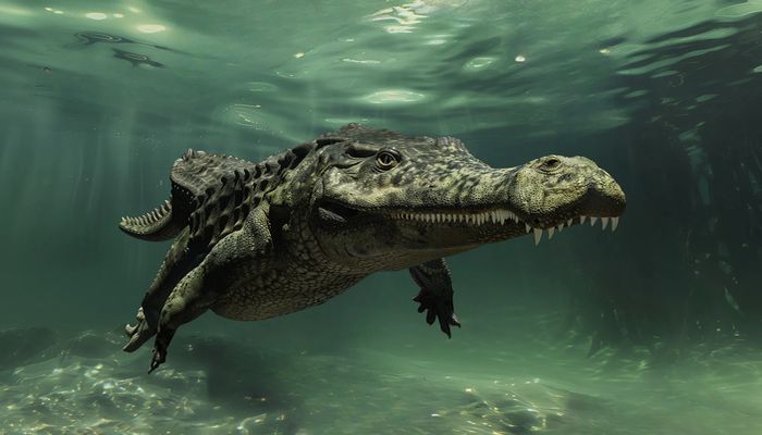 Le Sarcosuchus, dinosaure crocodile géant très dangereux